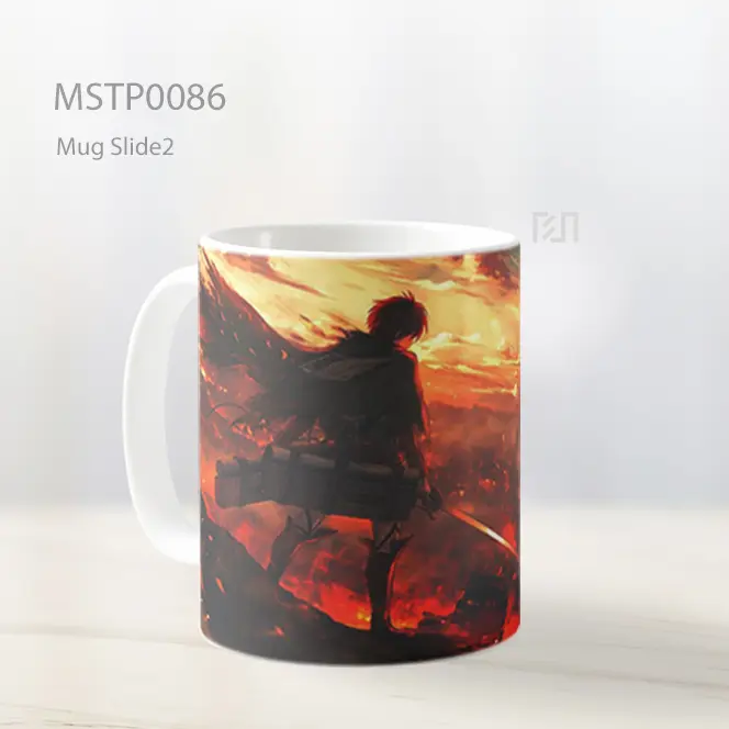 Anime Fire Warrior Scene Mug MSTP0086 - All-side / Desain