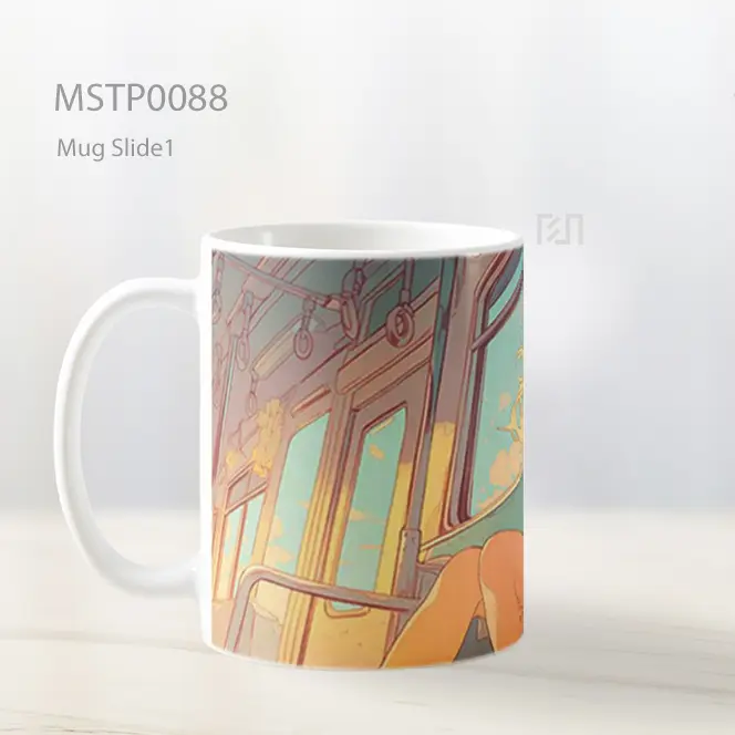 Anime Girl Aesthetic Background Mug MSTP0088 - All-side / Desain