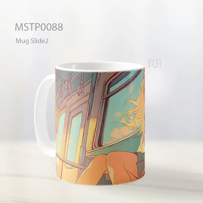 Anime Girl Aesthetic Background Mug MSTP0088 - All-side / Desain