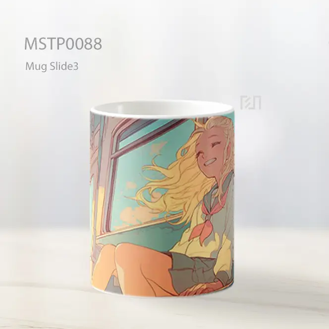 Anime Girl Aesthetic Background Mug MSTP0088 - All-side / Desain