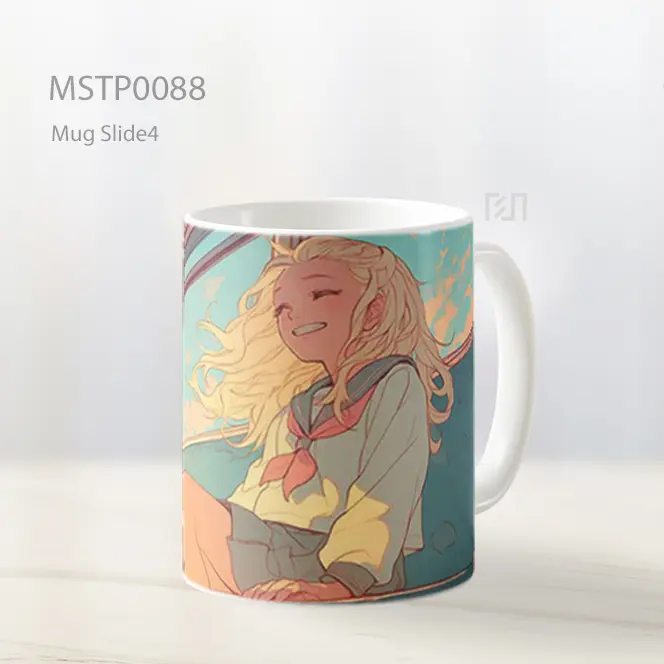 Mug Keramik Premium SNI - Anime Girl Aesthetic Background Mug MSTP0088