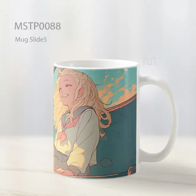 Anime Girl Aesthetic Background Mug MSTP0088 - All-side / Desain