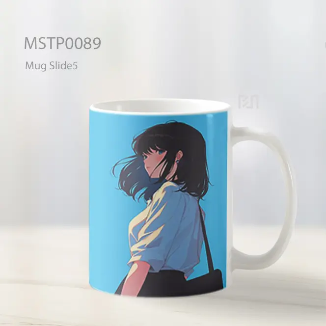 Anime Girl Blue Background Scene Mug MSTP0089 - All-side / Desain
