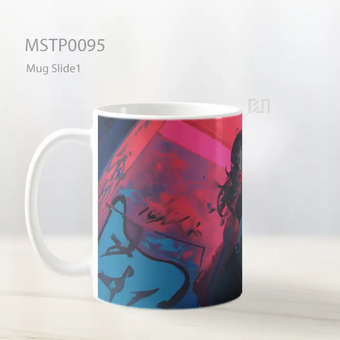 Anime Girl Neon Keren Mug MSTP0095 - All-side / Desain