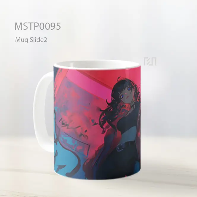 Anime Girl Neon Keren Mug MSTP0095 - All-side / Desain