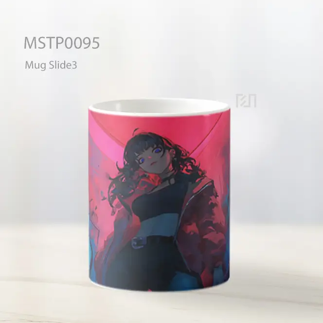 Anime Girl Neon Keren Mug MSTP0095 - All-side / Desain