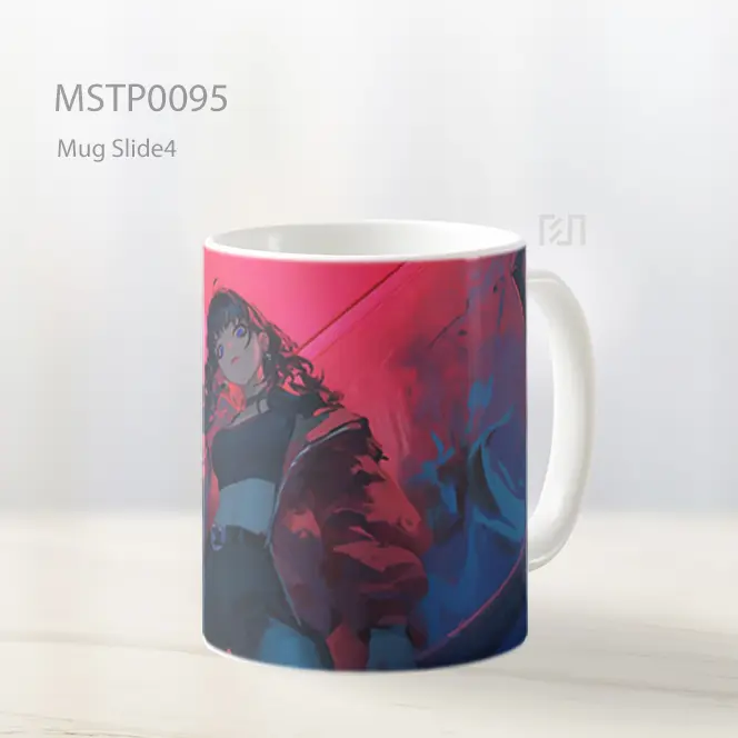 Anime Girl Neon Keren Mug MSTP0095