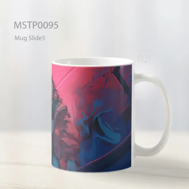 Anime Girl Neon Keren Mug MSTP0095 - All-side / Desain