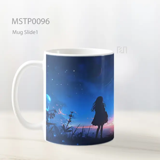 Anime Girl Planet View Mug MSTP0096 - All-side / Desain