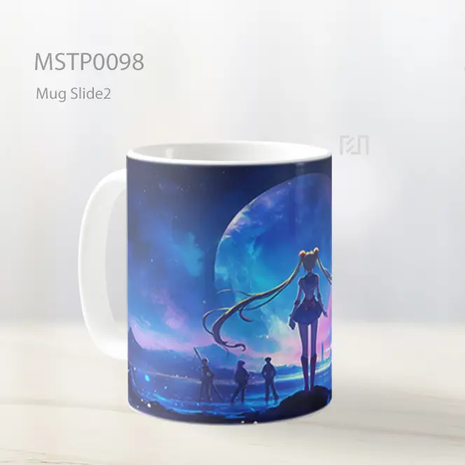 Anime Girl With Magic Staff Mug MSTP0098 - All-side / Desain