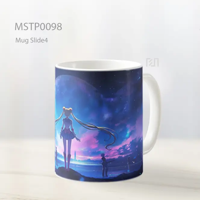 Anime Girl With Magic Staff Mug MSTP0098