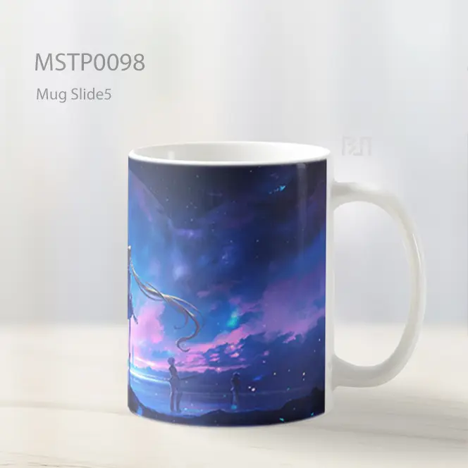 Anime Girl With Magic Staff Mug MSTP0098 - All-side / Desain