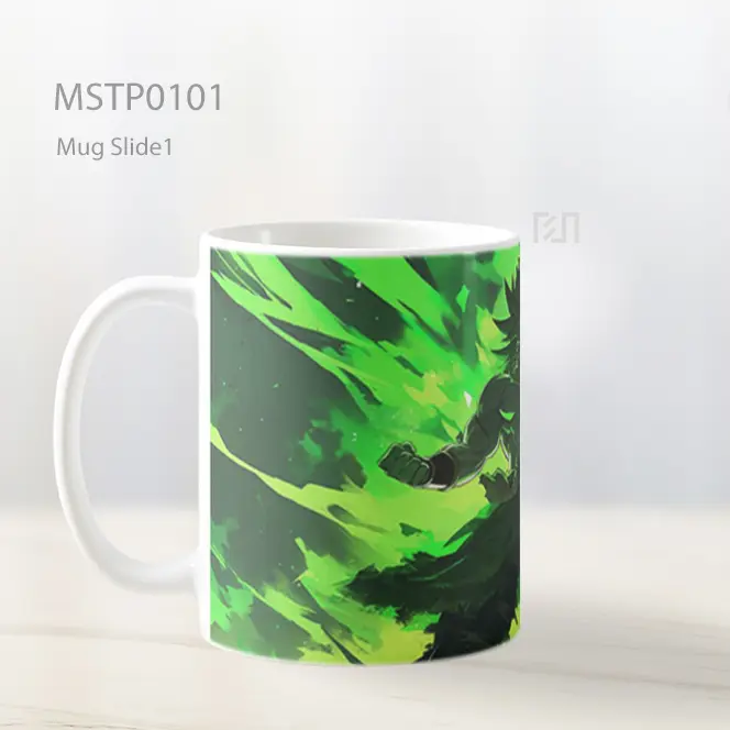 Anime Green Power Scene Mug MSTP0101 - All-side / Desain