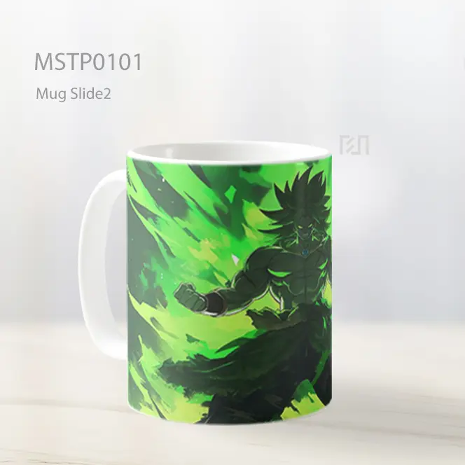 Anime Green Power Scene Mug MSTP0101 - All-side / Desain