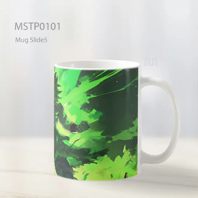 Anime Green Power Scene Mug MSTP0101 - All-side / Desain
