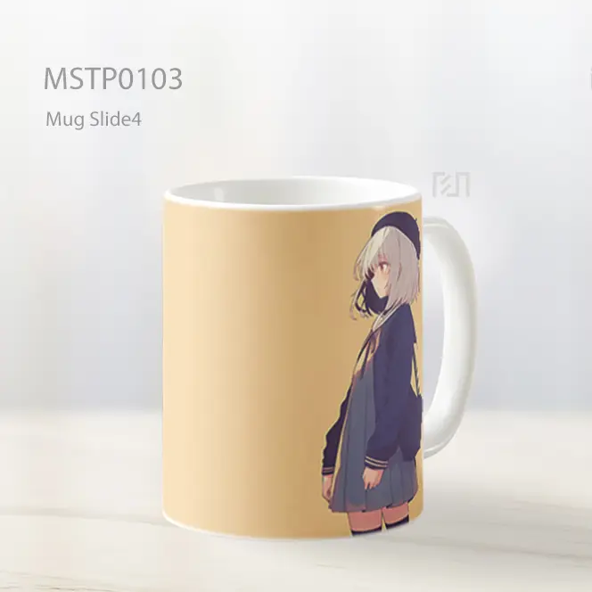 Anime Karakter Gadis Minimalis Mug MSTP0103