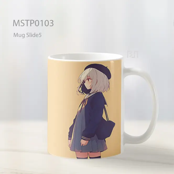 Anime Karakter Gadis Minimalis Mug MSTP0103 - All-side / Desain