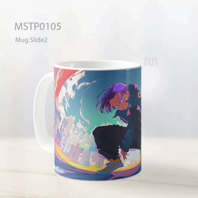 Anime Martial Arts Fighter Mug MSTP0105 - All-side / Desain