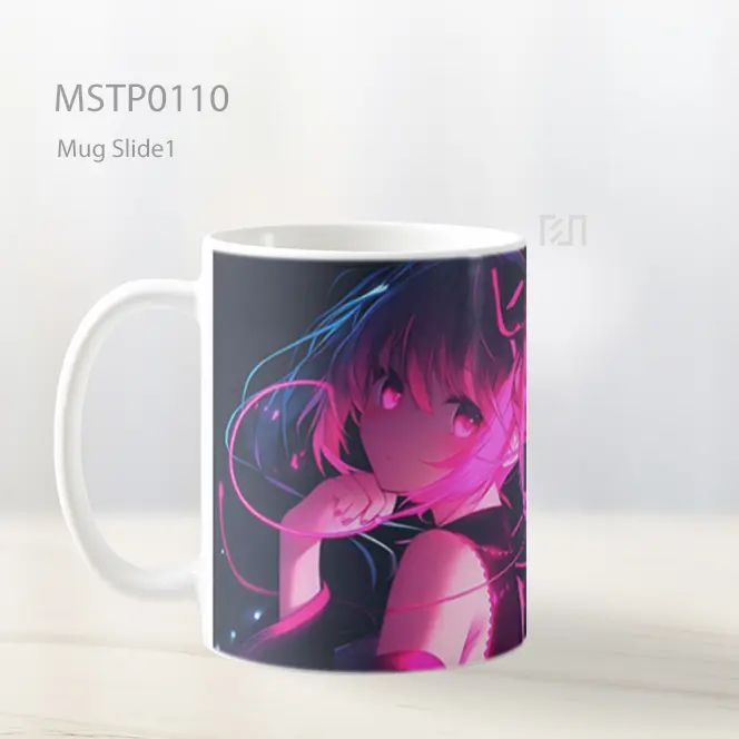 Anime Neon Glow Girl Mug MSTP0110 - All-side / Desain