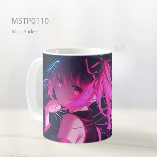 Anime Neon Glow Girl Mug MSTP0110 - All-side / Desain