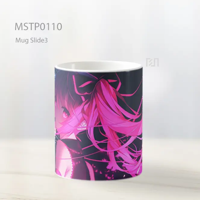 Anime Neon Glow Girl Mug MSTP0110 - All-side / Desain