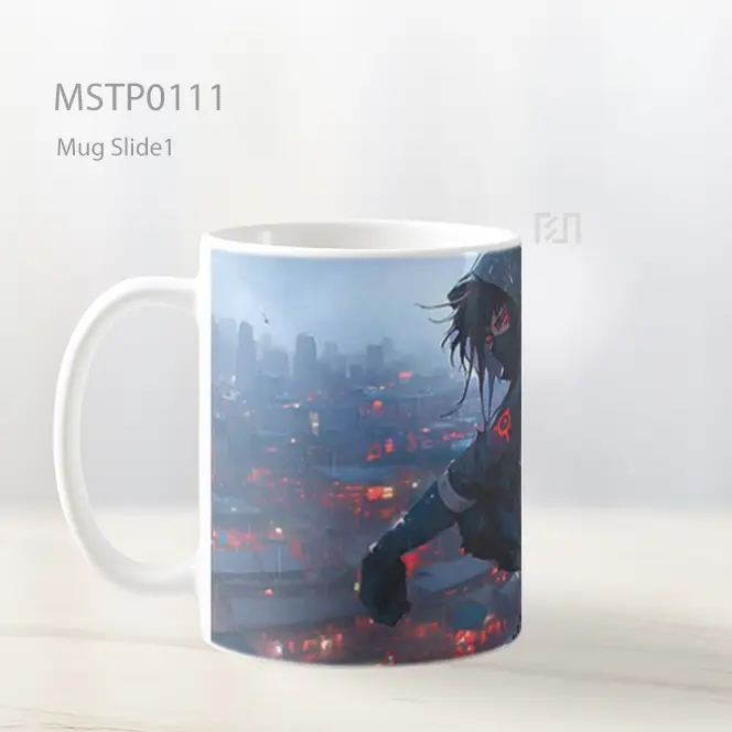 Anime Ninja Kota Hujan Mug MSTP0111 - All-side / Desain
