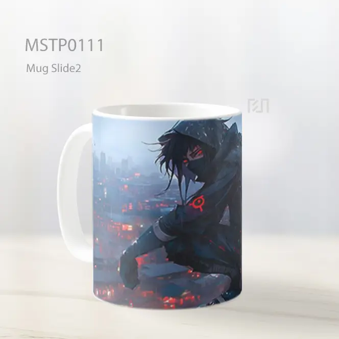 Anime Ninja Kota Hujan Mug MSTP0111 - All-side / Desain