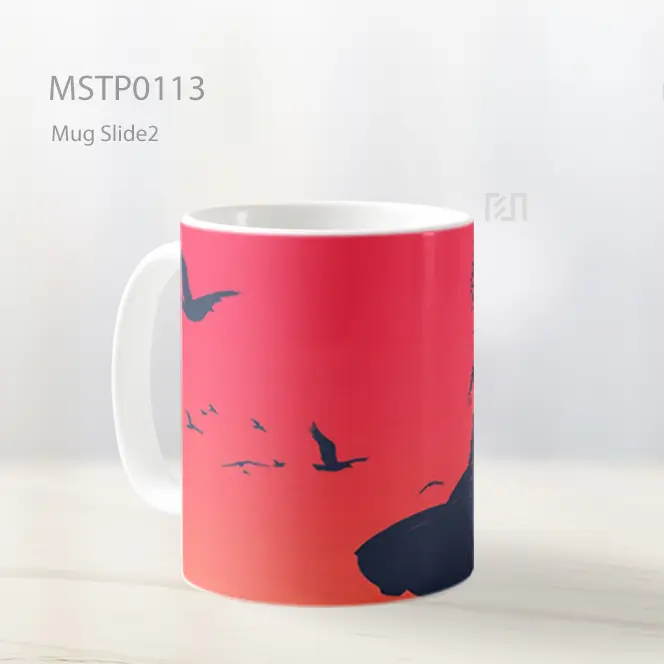 Anime Red Sky Silhouette Scene Mug MSTP0113 - All-side / Desain