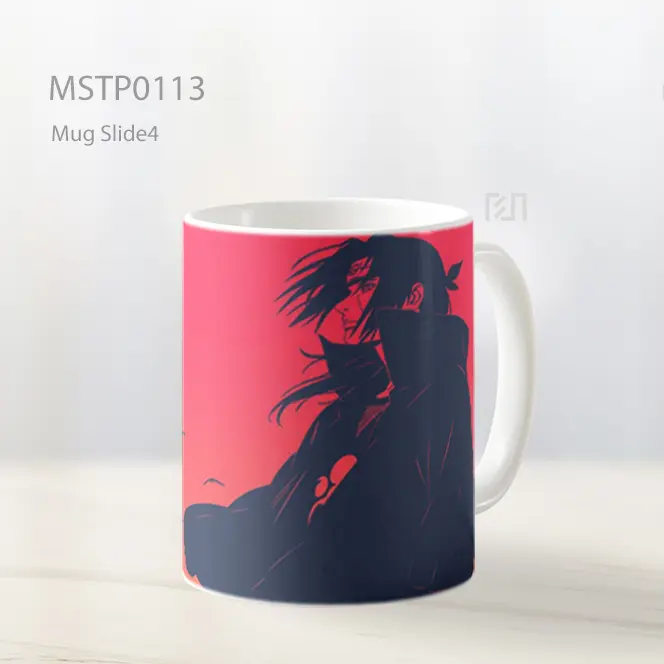 Anime Red Sky Silhouette Scene Mug MSTP0113