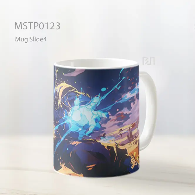 Anime Sword Clash Scene Mug MSTP0123