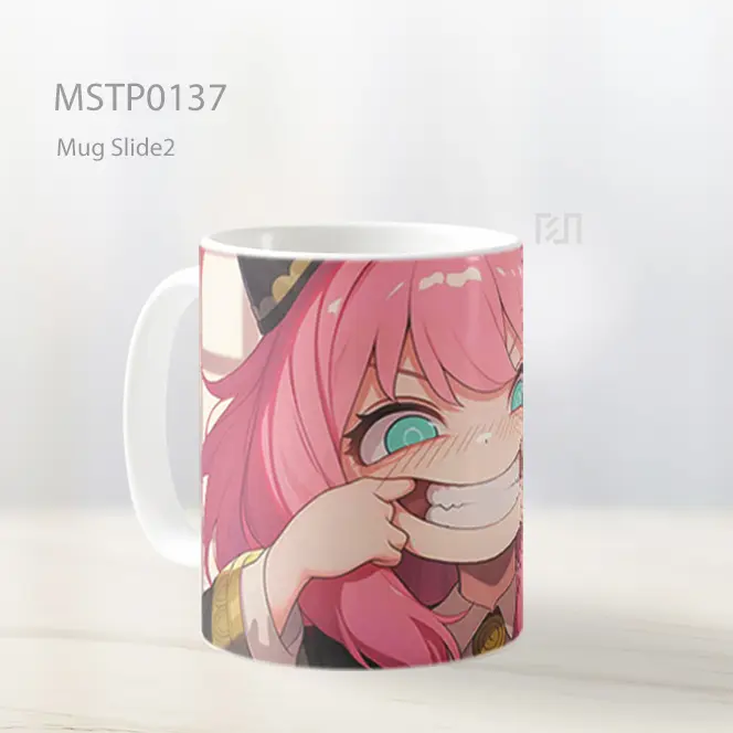 Anya Forger Wajah Smug Mug MSTP0137 - All-side / Desain
