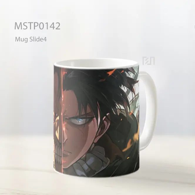 Aot Eren Manusia Dan Titan Bentuk Ganda Mug MSTP0142
