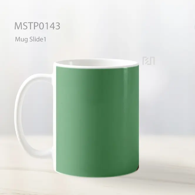 Aot Eren Yeager Hijau Minimalis Mug MSTP0143 - All-side / Desain
