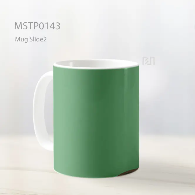 Aot Eren Yeager Hijau Minimalis Mug MSTP0143 - All-side / Desain