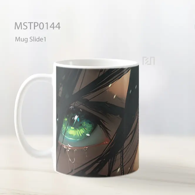 Aot Eren Yeager Menangis Mata Hijau Mug MSTP0144 - All-side / Desain
