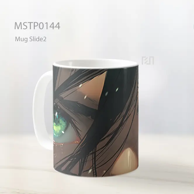 Aot Eren Yeager Menangis Mata Hijau Mug MSTP0144 - All-side / Desain