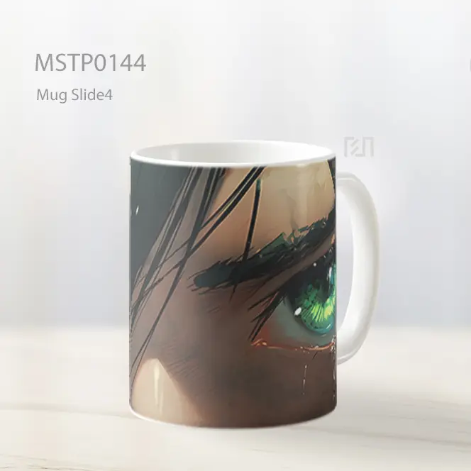 Aot Eren Yeager Menangis Mata Hijau Mug MSTP0144
