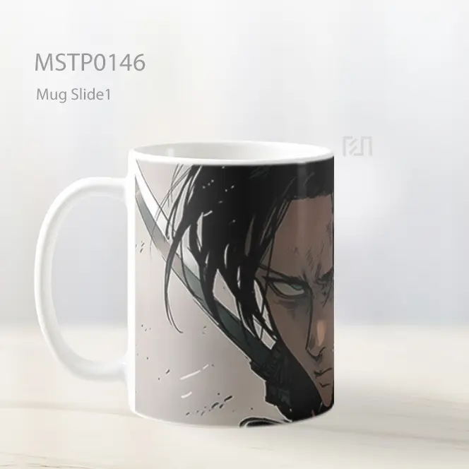 Aot Levi Ackerman Art Mug MSTP0146 - All-side / Desain