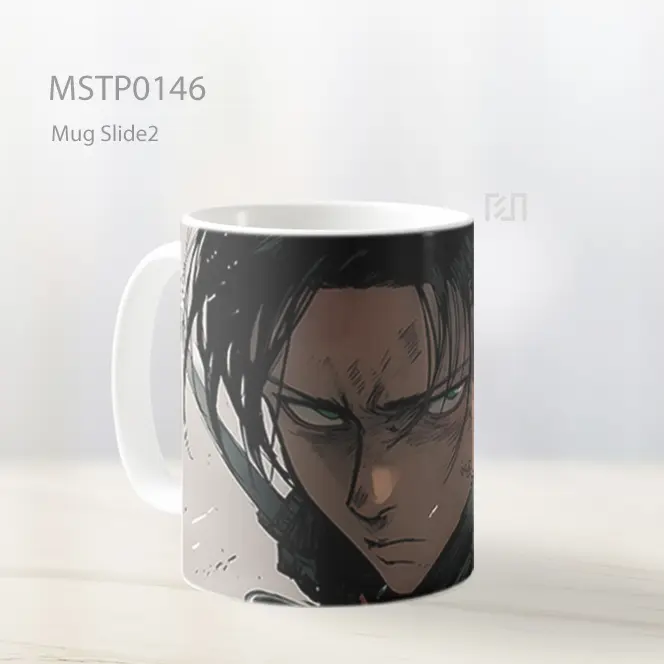 Aot Levi Ackerman Art Mug MSTP0146 - All-side / Desain