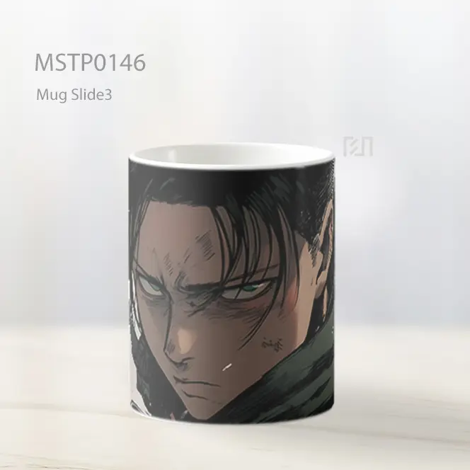 Aot Levi Ackerman Art Mug MSTP0146 - All-side / Desain