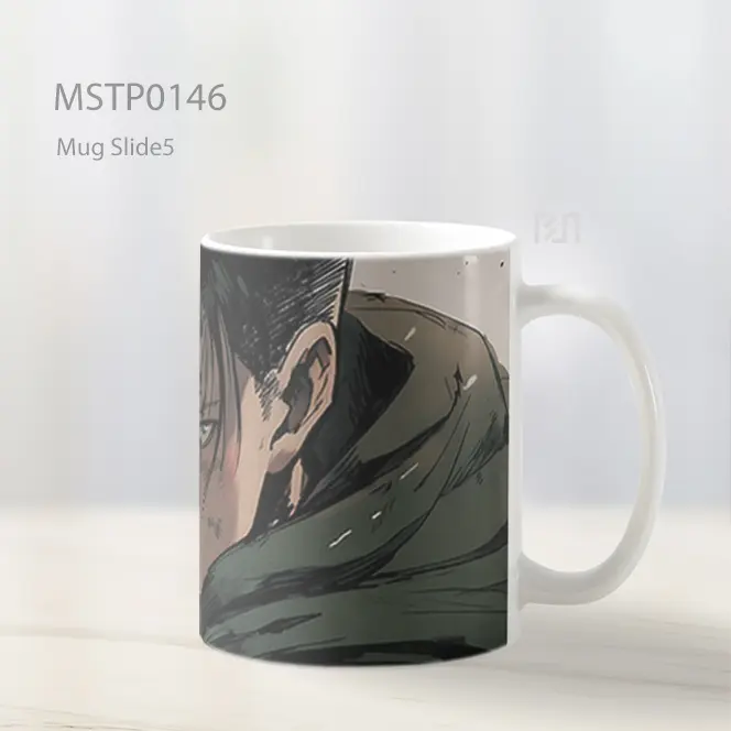 Aot Levi Ackerman Art Mug MSTP0146 - All-side / Desain