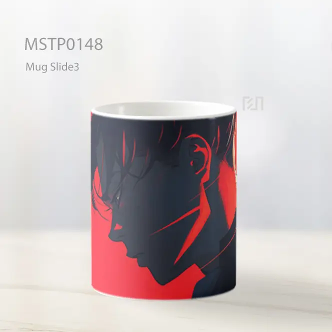 Aot Levi Ackerman Merah Mug MSTP0148 - All-side / Desain