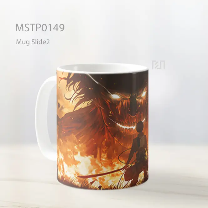 Aot Levi Ackerman Titan Epik Mug MSTP0149 - All-side / Desain