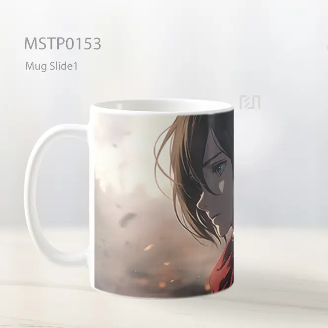 Aot Mikasa Ackerman Sedih Mug MSTP0153 - All-side / Desain