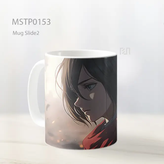 Aot Mikasa Ackerman Sedih Mug MSTP0153 - All-side / Desain