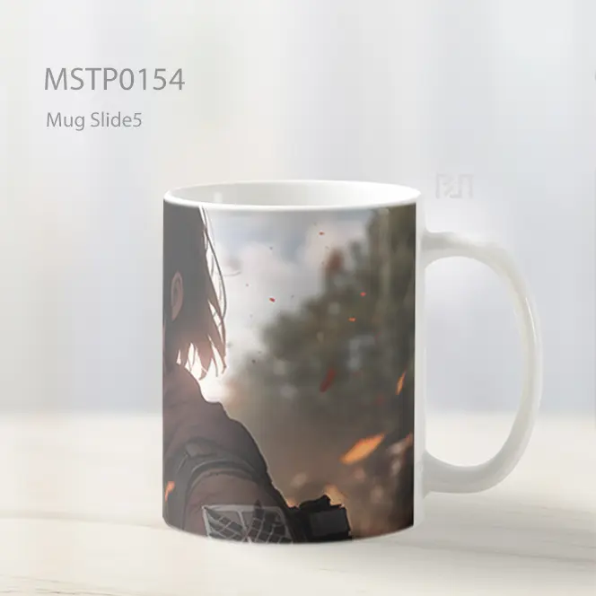 Aot Mikasa Ackerman Serius Mug MSTP0154 - All-side / Desain