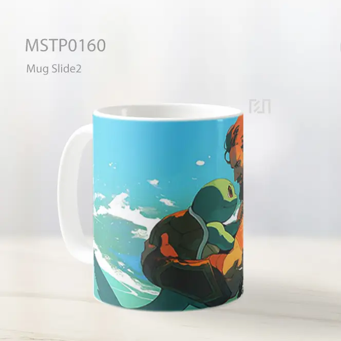 Aquaman And Squirtle Sahabat Laut Mug MSTP0160 - All-side / Desain