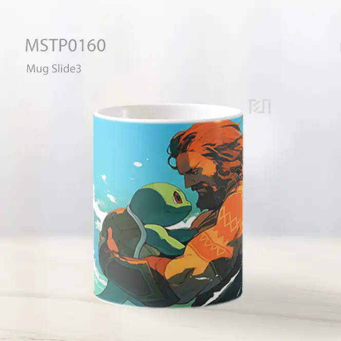 Aquaman And Squirtle Sahabat Laut Mug MSTP0160 - All-side / Desain