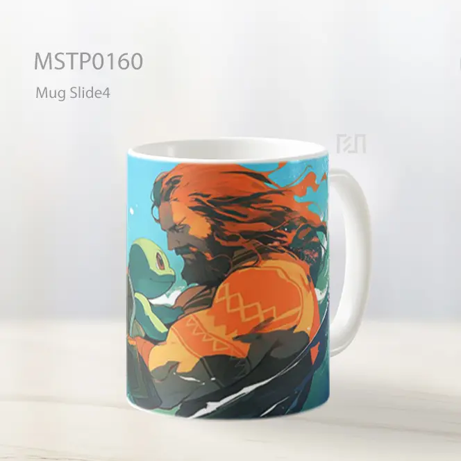 Aquaman And Squirtle Sahabat Laut Mug MSTP0160