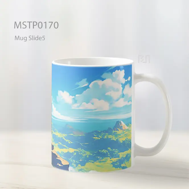Ash And Pikachu Latar Pegunungan Mug MSTP0170 - All-side / Desain